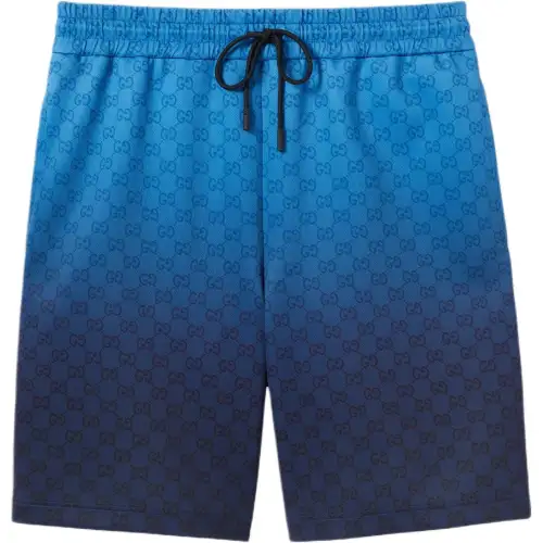 GUCCI Casual Shorts Men's Blue Moderate
