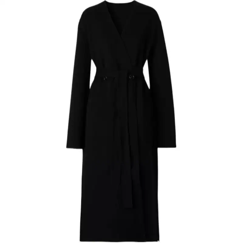 Burberry Velvet Jackets Women's Black V Neck Moderate