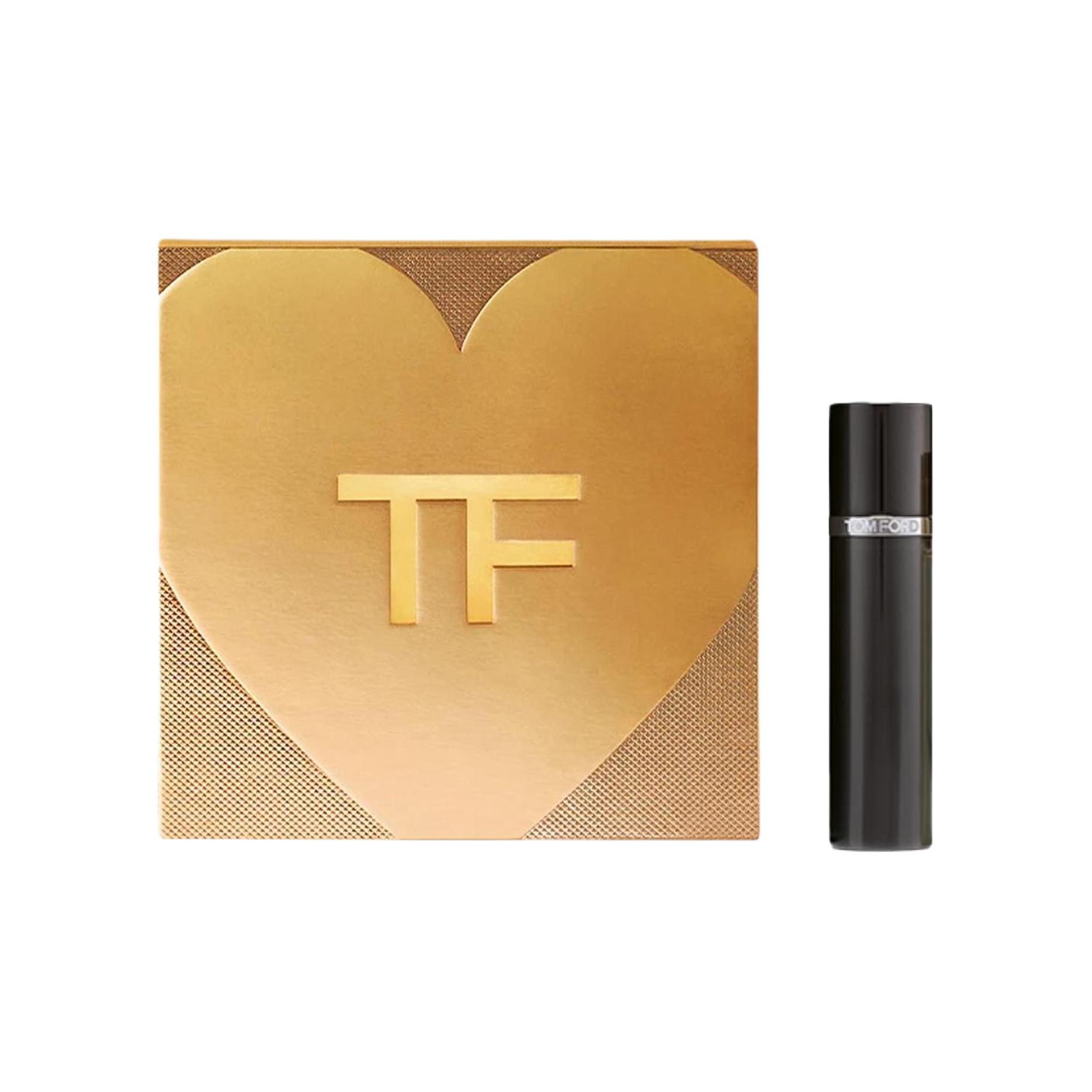 TOM FORD Zhenhua Ebony Perfume Sample Gift Box Set Wooden Oriental Eau De Parfum EDP Agarwood Sichuan Pepper Amber 10ml