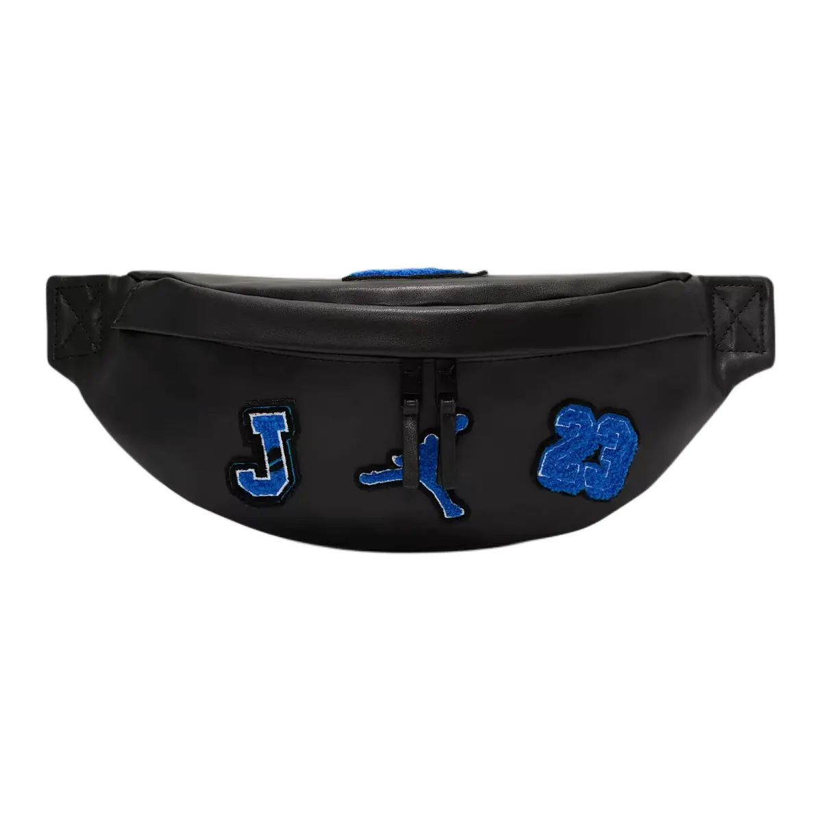 Jordan Polyurethane Fanny Pack Unisex Black & Blue