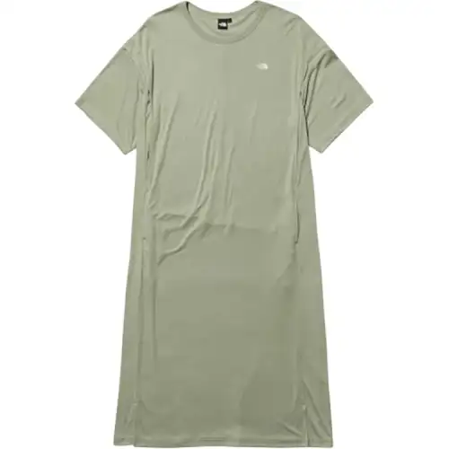 THE NORTH FACE Short Sleeved Dress Women's Light Gray Green