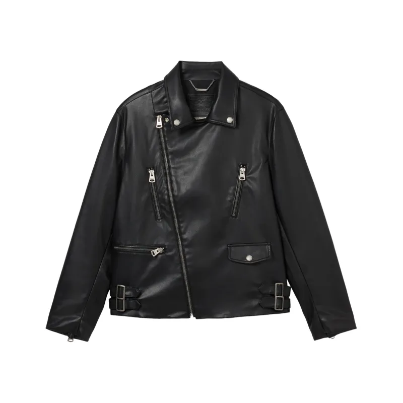 Levi's Jackets Women's Black Lapel Moderate Straight Fit