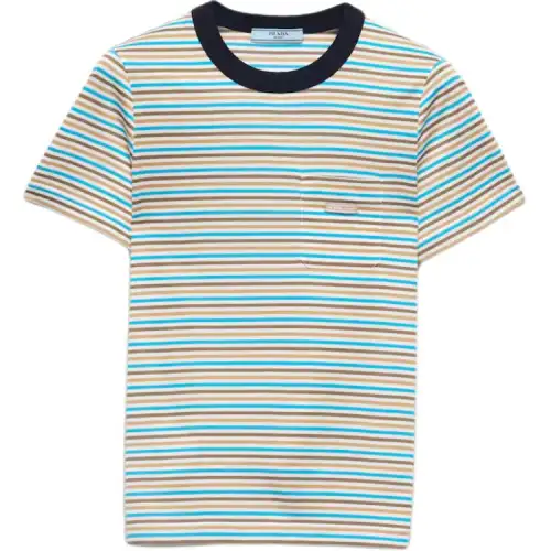 PRADA Regular T Shirt Women's Turquoise