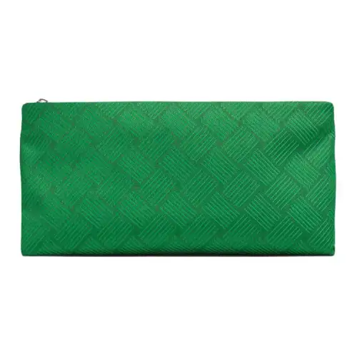 Bottega Veneta Nylon Sheepskin Toiletry Bag Men's Green