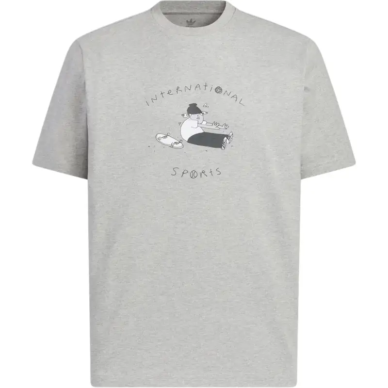 Adidas Originals SS25 T Shirt Men's Medium Heather Gray
