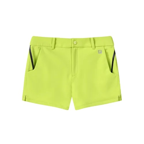 FILA GolfAthletics Casual Shorts Women's Neon Yellow Green