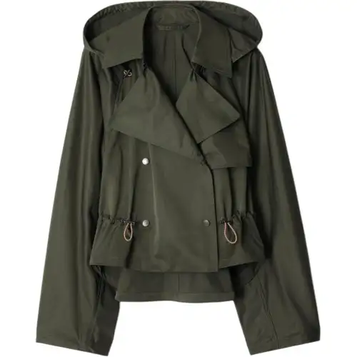 Burberry satin hooded jacket