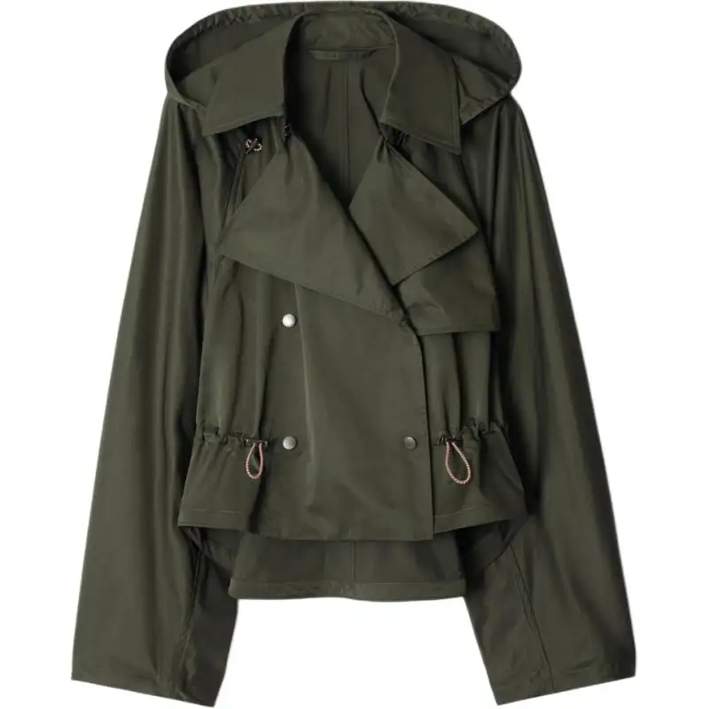 Burberry satin hooded jacket