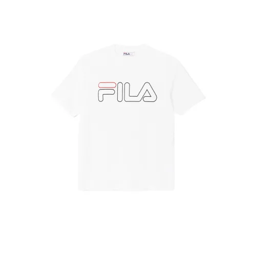 FILA T Shirts Men's White Crew Neck