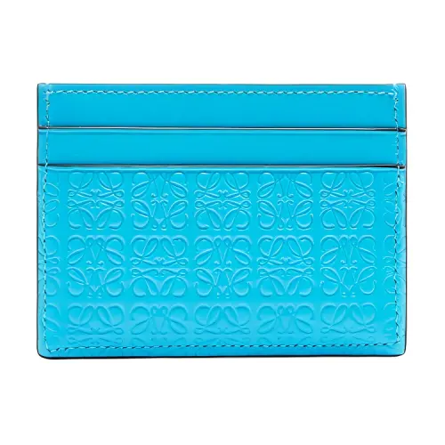LOEWE Calfskin Card Holder Card Holder Women's Teal