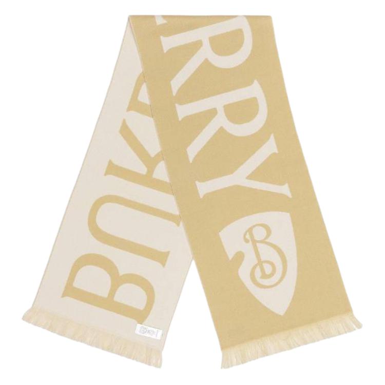 Мужской шарф Burberry шерстяной (бежевый)