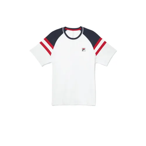 FILA T Shirts Men's White Crew Neck Moderate