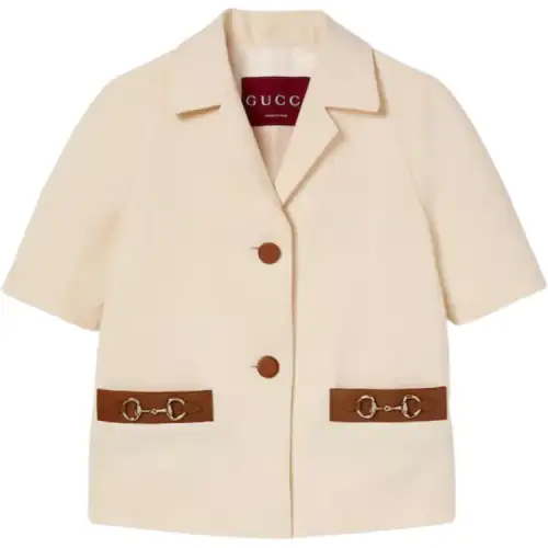 Gucci Horsebit Detailed Short-Sleeved Jacket