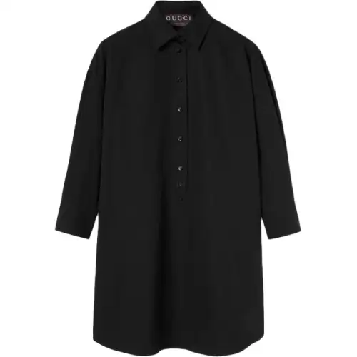 GUCCI Cotton Poplin Shirt With Embroidery
