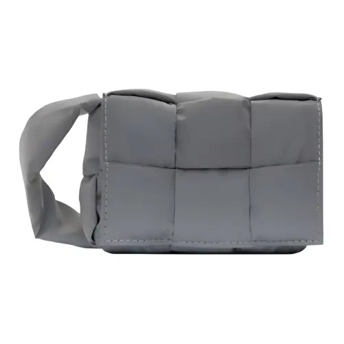 Bottega Veneta CASSETTE Pillow Bag Nylon Tofu Bag, Shoulder Bag, Crossbody Bag Mini Men's Gray