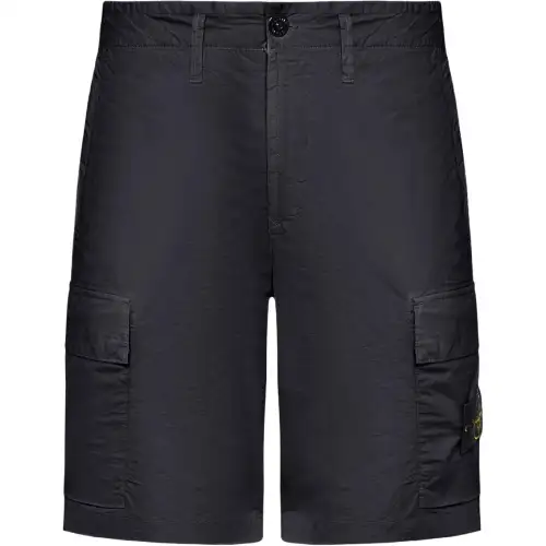 STONE ISLAND Logo Patch Cargo Shorts