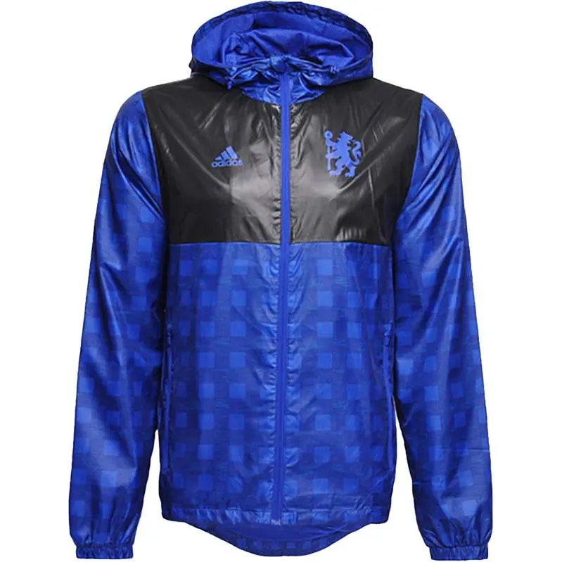 Adidas Jackets Men's Blue Hooded Moderate Other