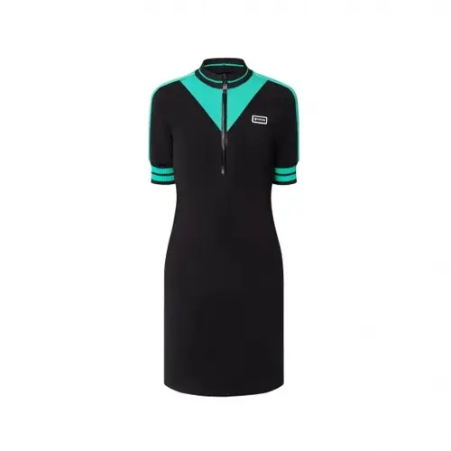 LOUIS VUITTON SS22 Short Sleeved Dress Women's Black