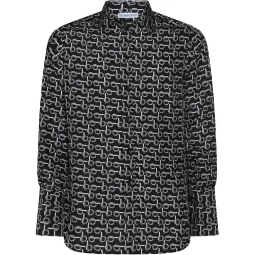 Burberry Shirts Men's Black Moderate