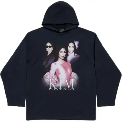 Balenciaga FW25 Sweatshirt Loose Fit Unisex Blue