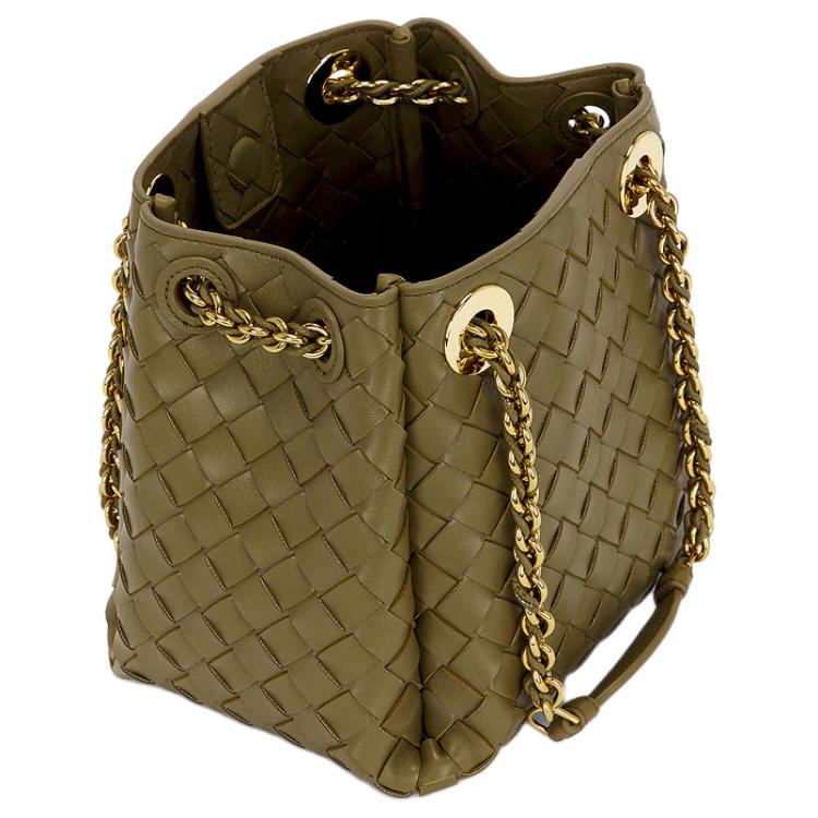 Женская сумка Bottega Veneta Parachute (зеленая) — фото 5