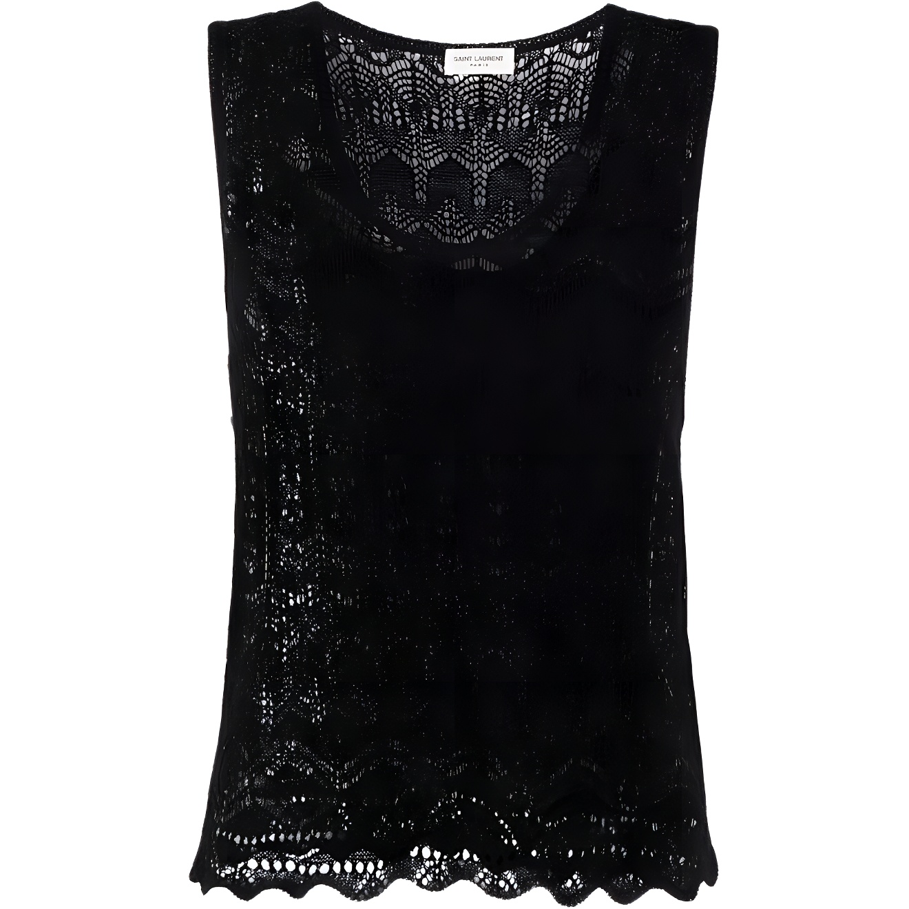 SAINT LAURENT Scoop Neck Knitted Top