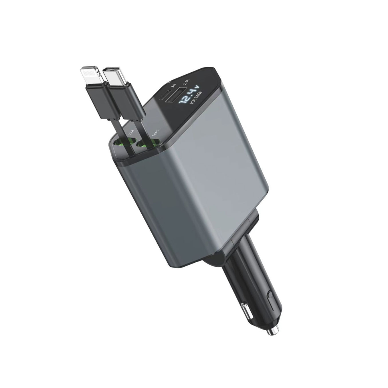 LOVEYOU PAI супер Быстрая зарядка собственный выдвижной кабель преобразование голову бортовой Устройство зажигалку источник питания