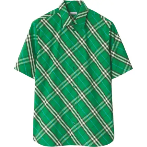 Burberry checked shirt