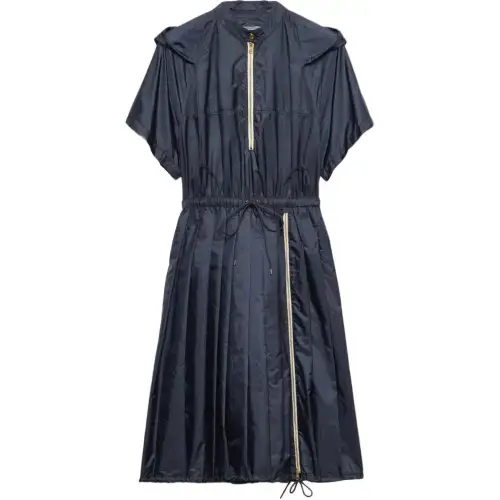Prada Re-Nylon zip-up mini dress