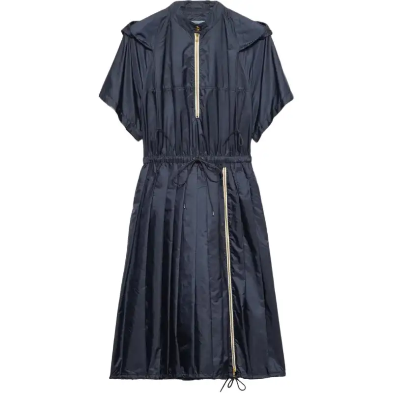 Prada Re-Nylon zip-up mini dress