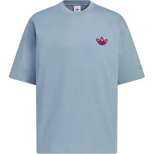 Adidas Originals Trefoil Graphic TREFOILGRAPHICT SHIRT T Shirt Men's Fantasy Gray