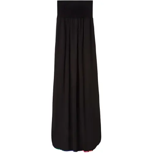 LOEWE Sleeveless Dresses Women's Black Boat Neck Moderate Mid Length