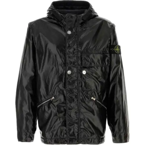 STONE ISLAND Jackets & Coats Men's Black
