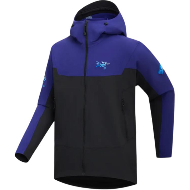 Мужская куртка Arcteryx Gamma 3.0 Songtsam (черно-фиолетовая)