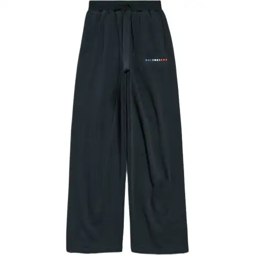 Balenciaga Casual Pants Loose Fit Men's Black