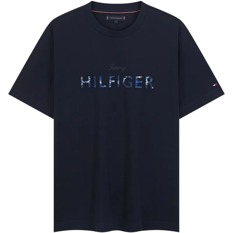 Tommy Hilfiger T-Shirts Men's Crew Neck Moderate