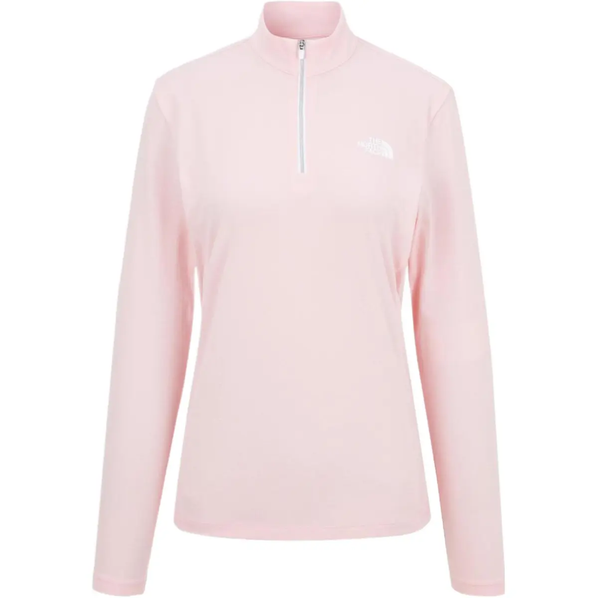 THE NORTH FACE T-Shirts Women's Pink Stand Collar Moderate Straight Fit
