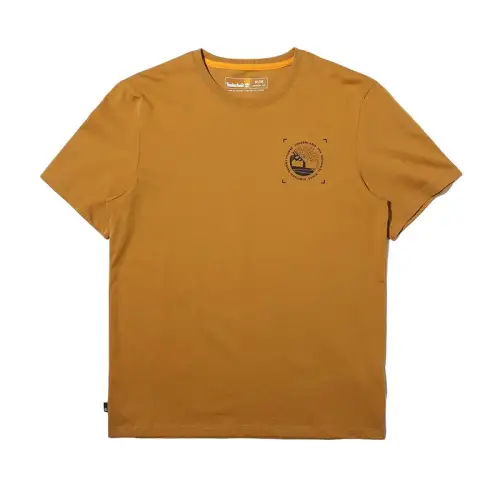 Timberland T Shirts Men's Wheat Crew Neck Moderate