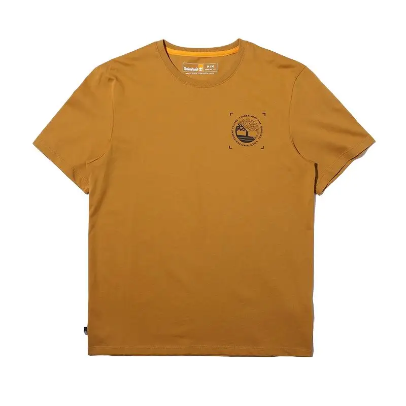 Timberland T Shirts Men's Wheat Crew Neck Moderate