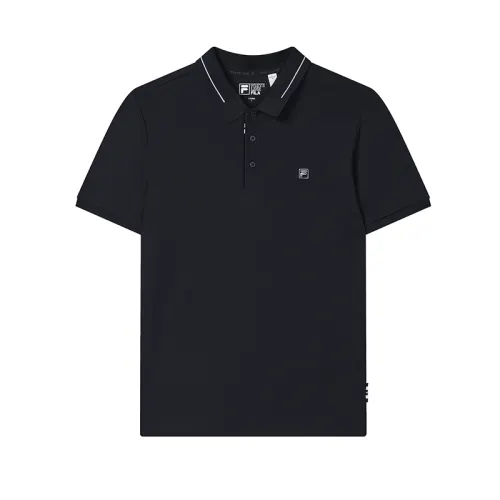 FILA WHITE Polo Shirt Men's Legend Blue NV