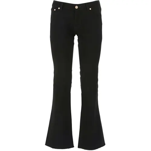 Balenciaga Jeans Women's Black Moderate Flared Pants