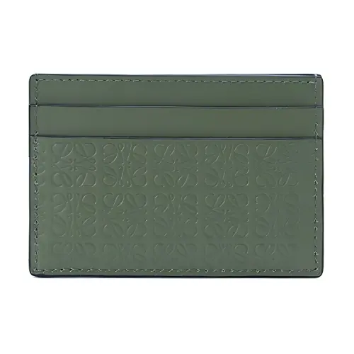 LOEWE Cow Leather Card Holder Card Holder Women's Avocado Green