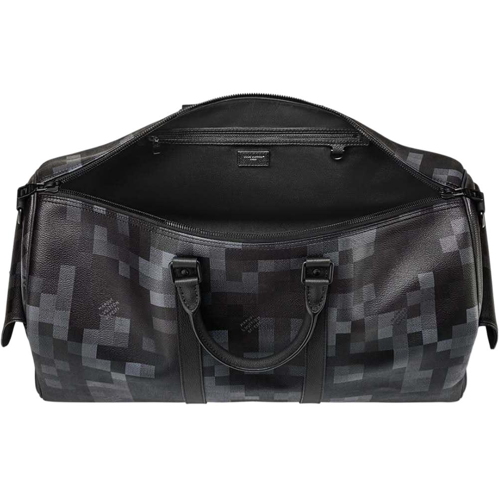 Мужская сумка Louis Vuitton Keepall 50 (черная) — фото 4