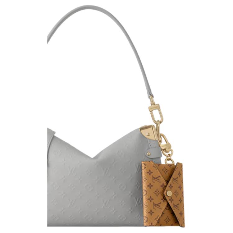 Женская сумка Louis Vuitton Side Trunk MM (серая) — фото 2