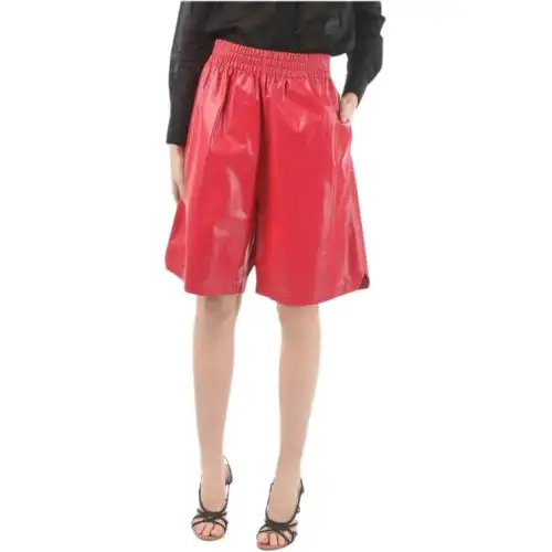 Bottega Veneta Casual Shorts Women's Red Moderate