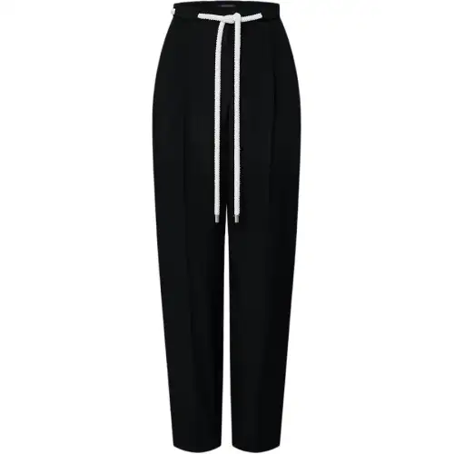 Lv Rope Belt Tailored Pants