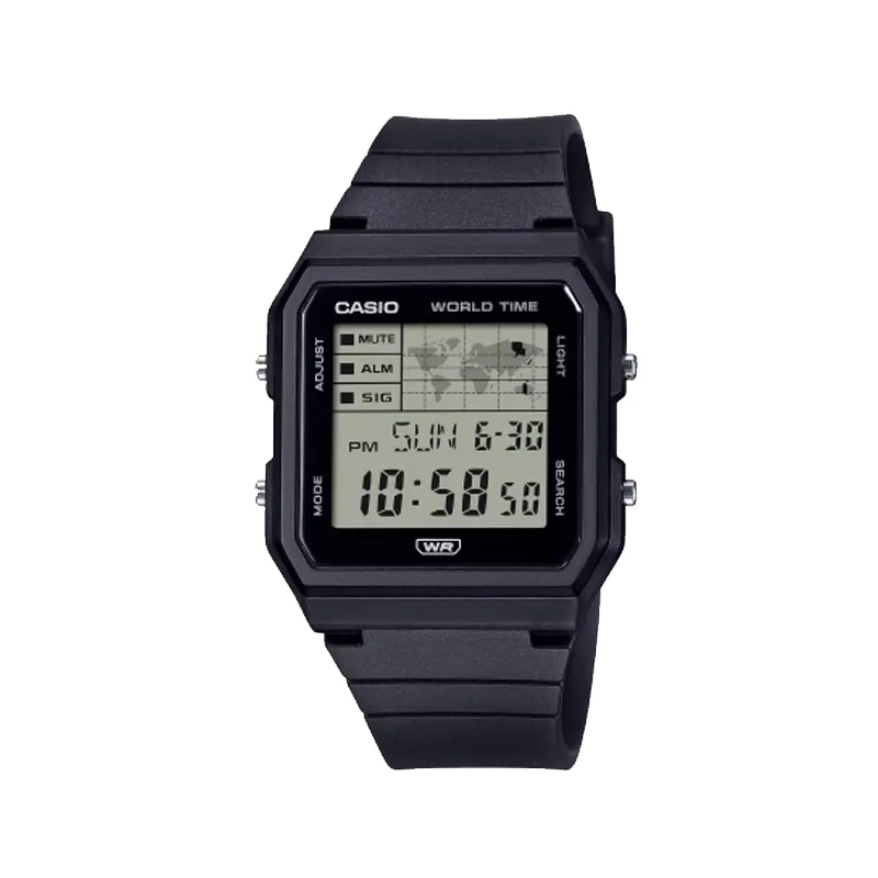 CASIO Classic Collection Electronic Movement Resin Strap Watch Unisex Gray Dial
