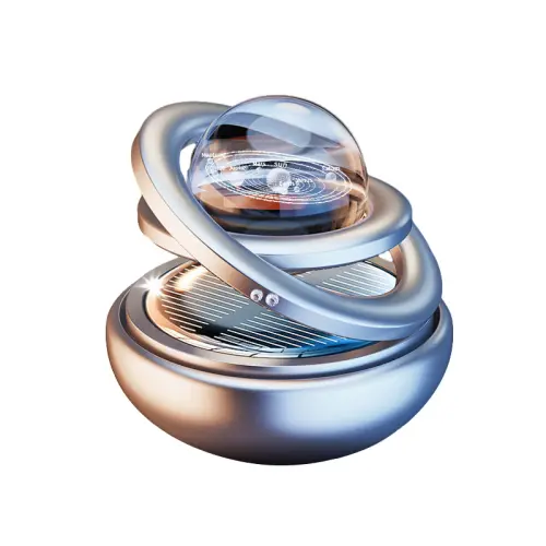 Rotating perfume solar-powered, universal aromatherapy for auto, aluminum alloy