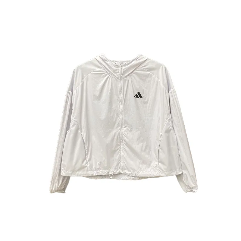 Adidas Jackets Women's White Hooded (Non-detachable) Moderate Other