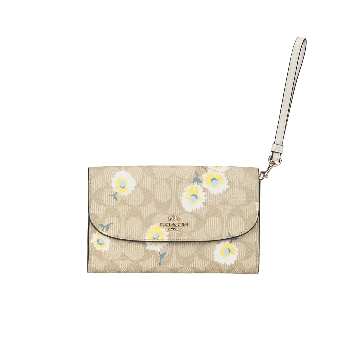 COACH Gemma Canvas With Leather Chain Bag, Handbag, Shoulder Bag, Crossbody Bag Small Women's Khaki